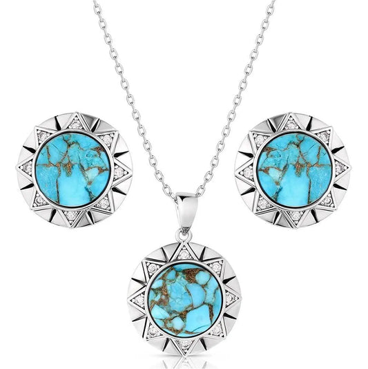 Inner Love Turquoise Jewelry Set JS6124 Jewelry Set Montana Silversmiths