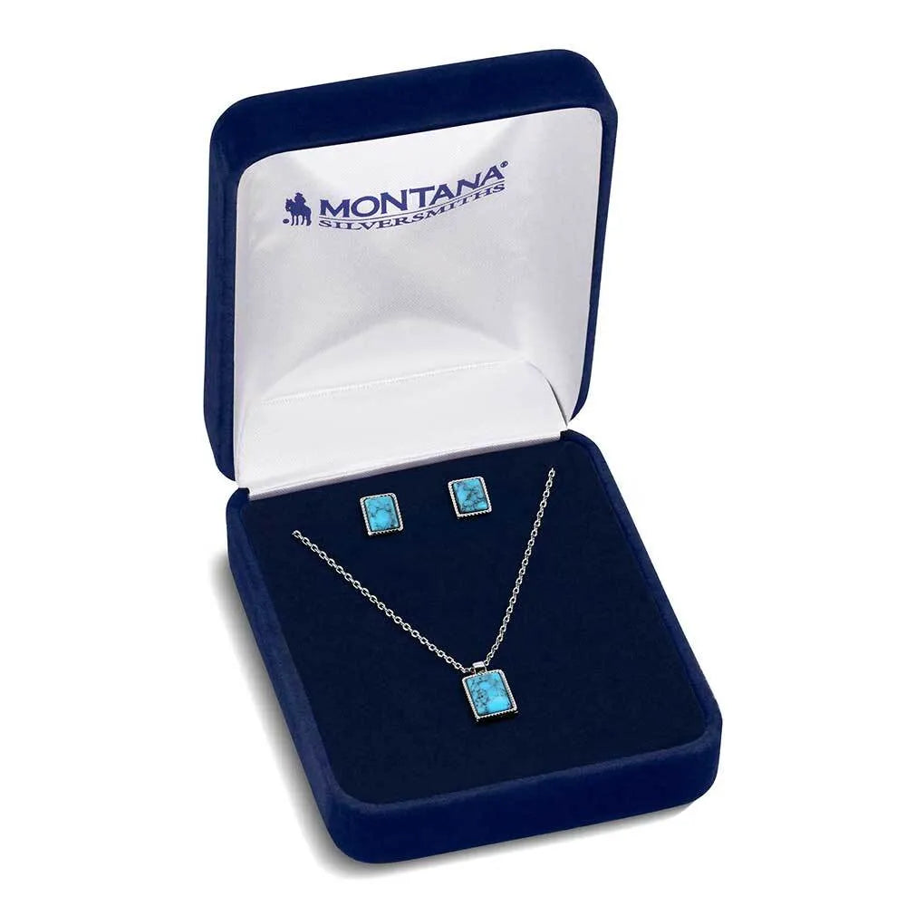 Rio River Blue Jewelry Set JS6312 Jewelry Set Montana Silversmiths