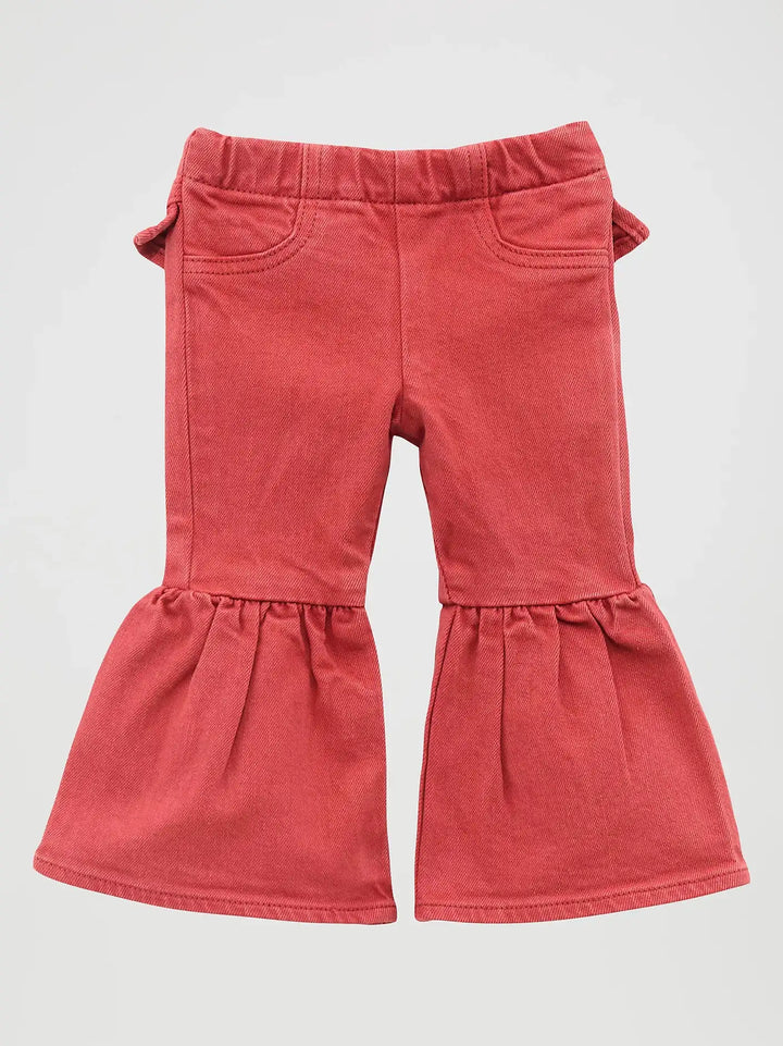 Little Girl's Vibrant Ruffle Leg Flare Jean 112371942 Baby & Toddler Wrangler