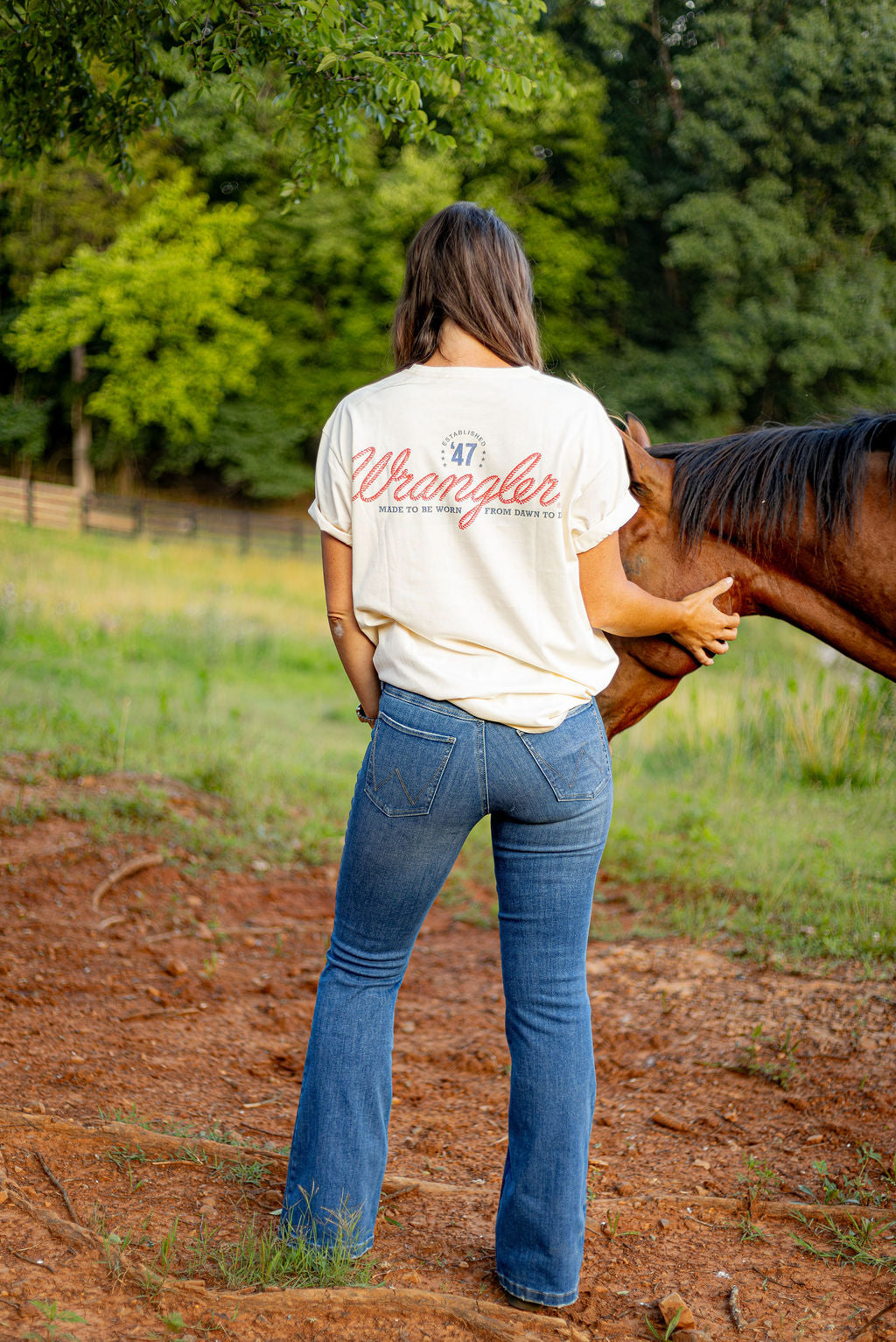 Wrangler® Graphic Short Sleeve T-Shirt - Vintage Fit - Antique White - 112380305 T Shirt Graphic T Shirt Men's Short Sleeve T Shirt Wrangler Wrangler