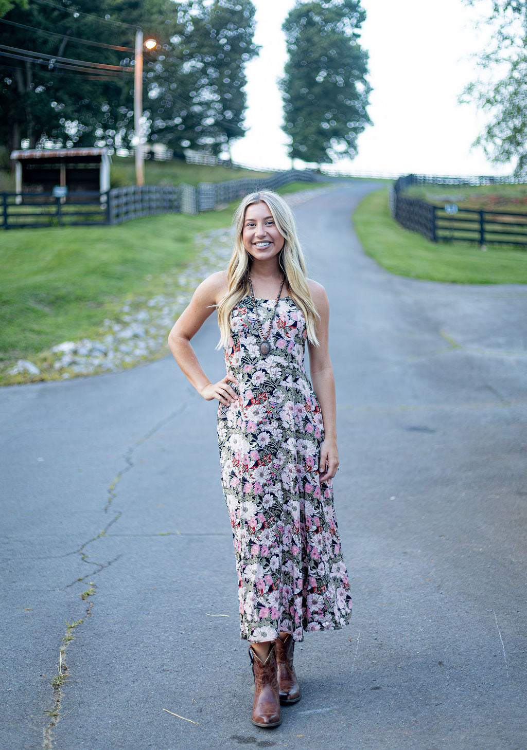 Wrangler Retro® Americana Maxi Dress - Pink - 112382615 Dress dress Men's Sleeveless Women's Women’s Clothing Wrangler Wrangler