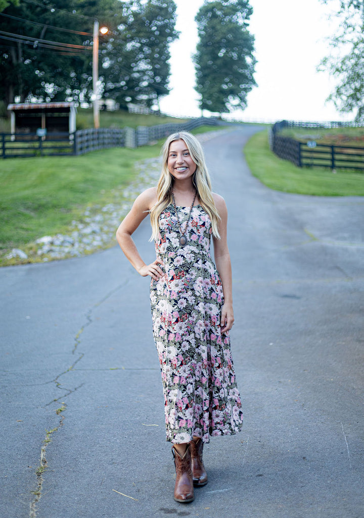 Wrangler Retro® Americana Maxi Dress - Pink - 112382615 Dress dress Men's Sleeveless Women's Women’s Clothing Wrangler Wrangler