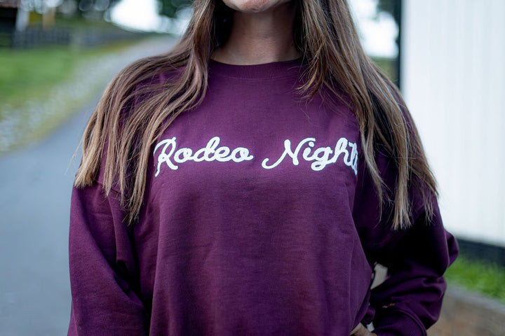 Wrangler® X Lainey Wilson Rodeo Nights Sweatshirt - Burgundy - 112382793