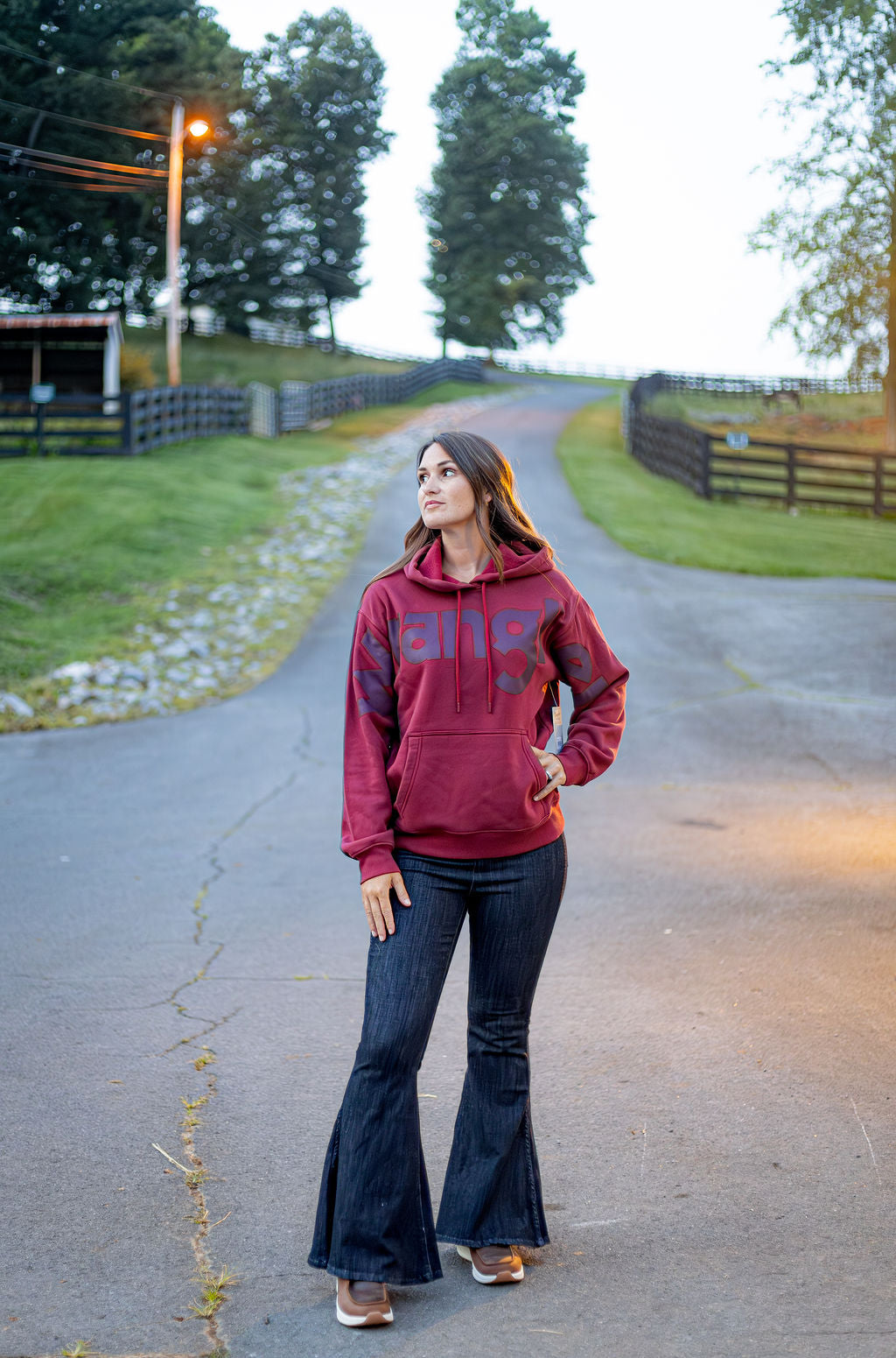 Wrangler Retro® Punchy Logo Hoodie - Burgundy - 112382644