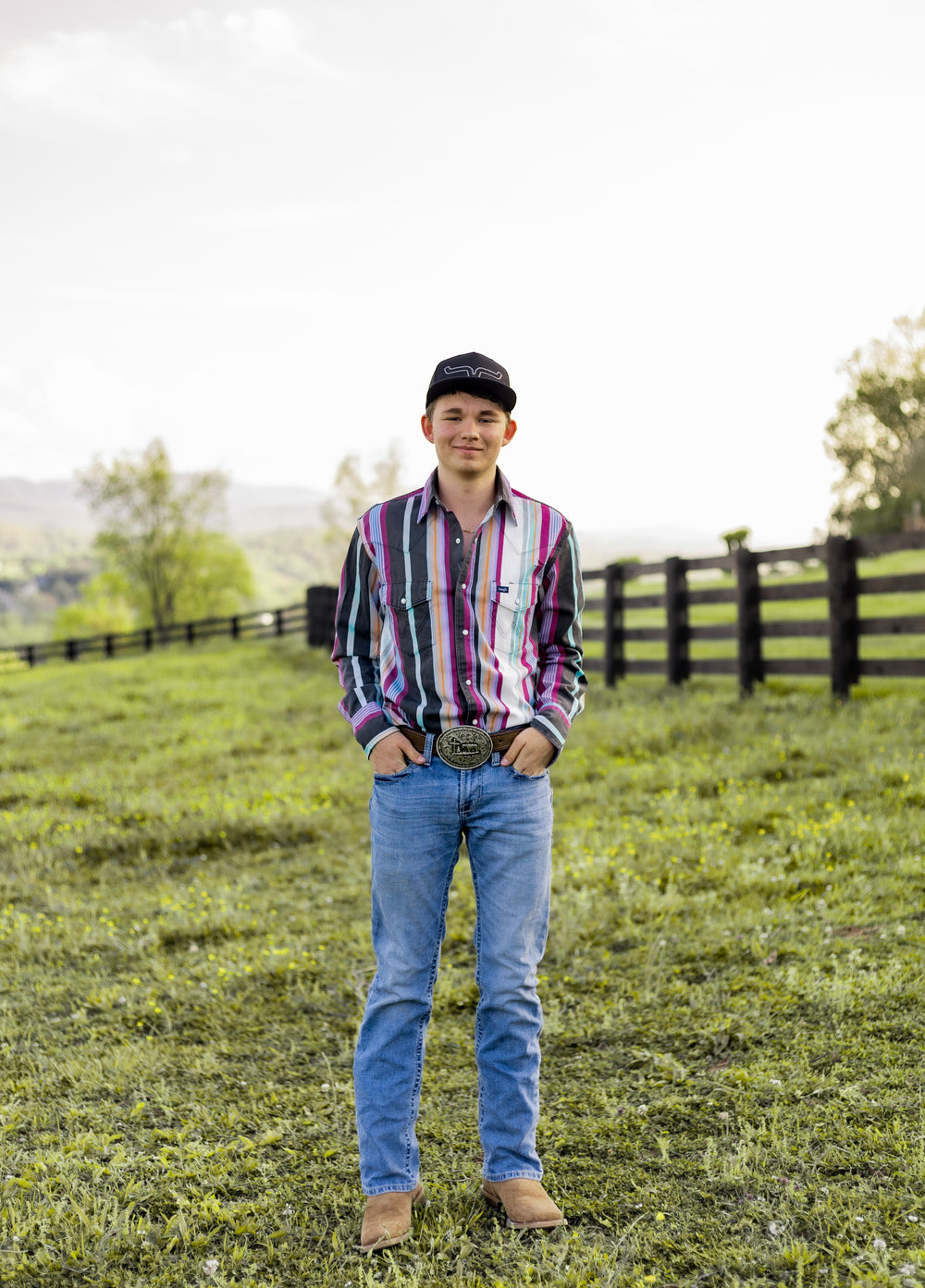 Wrangler® BRUSHPOPPER Vintage Inspired Long Sleeve Shirt - Blue Multi Stripe - 112379230 Shirt Long Sleeve Men's Shirt Snap Shirt Wrangler Wrangler