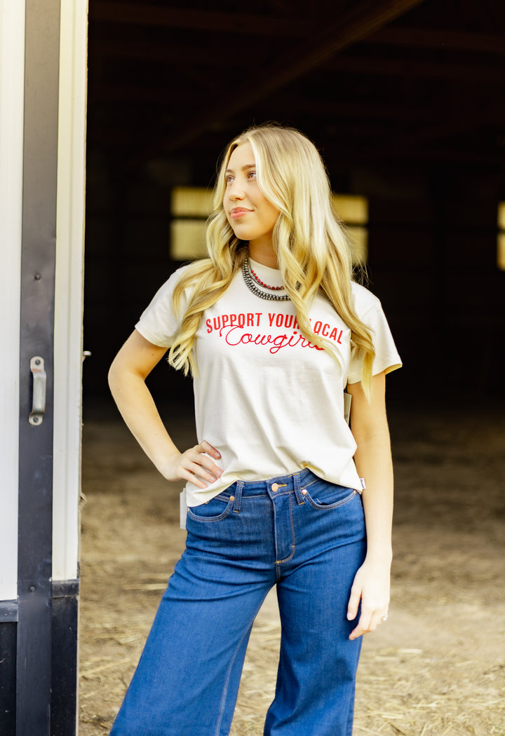 Wrangler Retro® Short Sleeve T-Shirt Regular Fit Antique White | 112375864 T Shirt Graphic T Shirt Short Sleeve T Shirt Women's Wrangler Wrangler