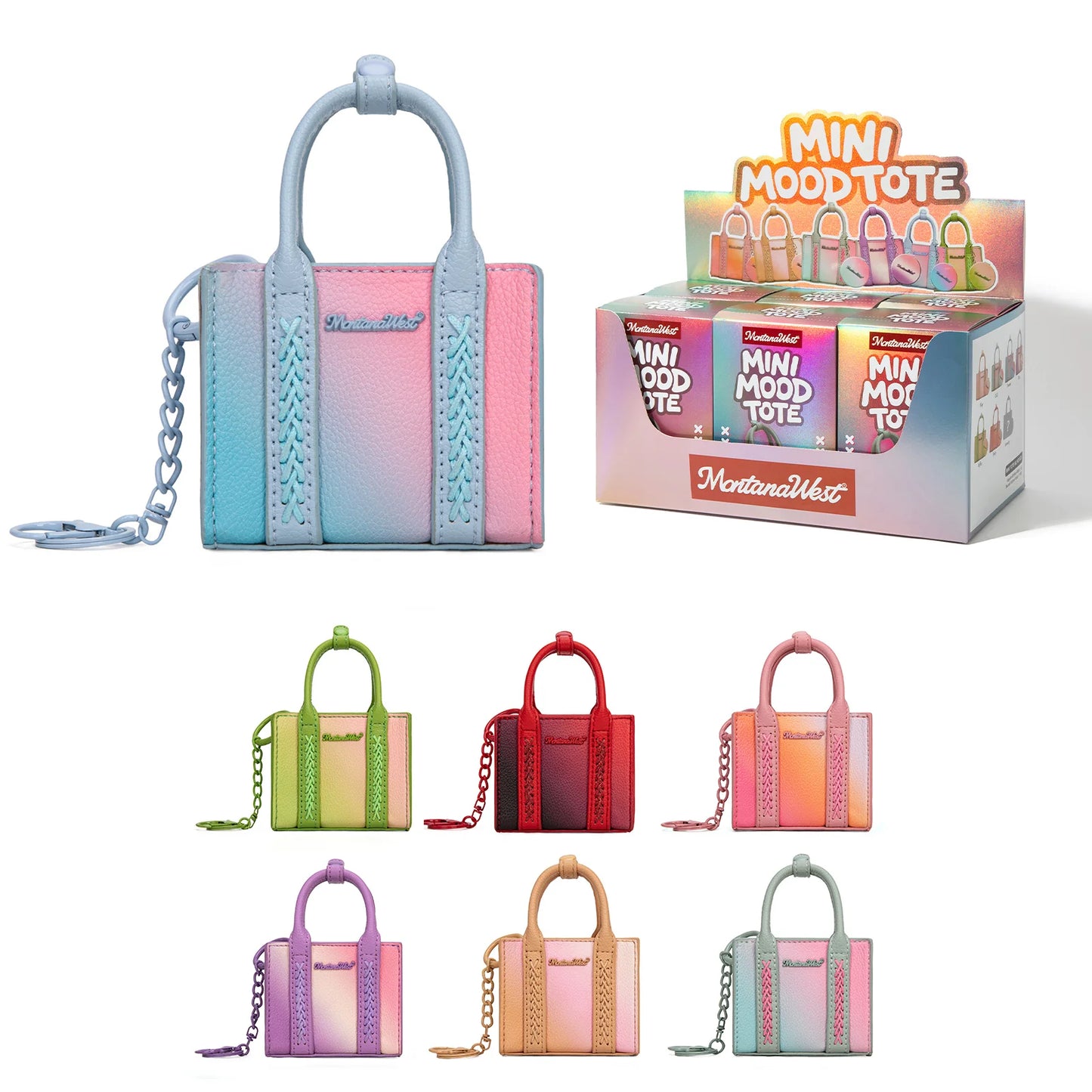 Montana West Mini Mood Tote Blind Box-Single Box MWBX-67 Key Chain Montana West
