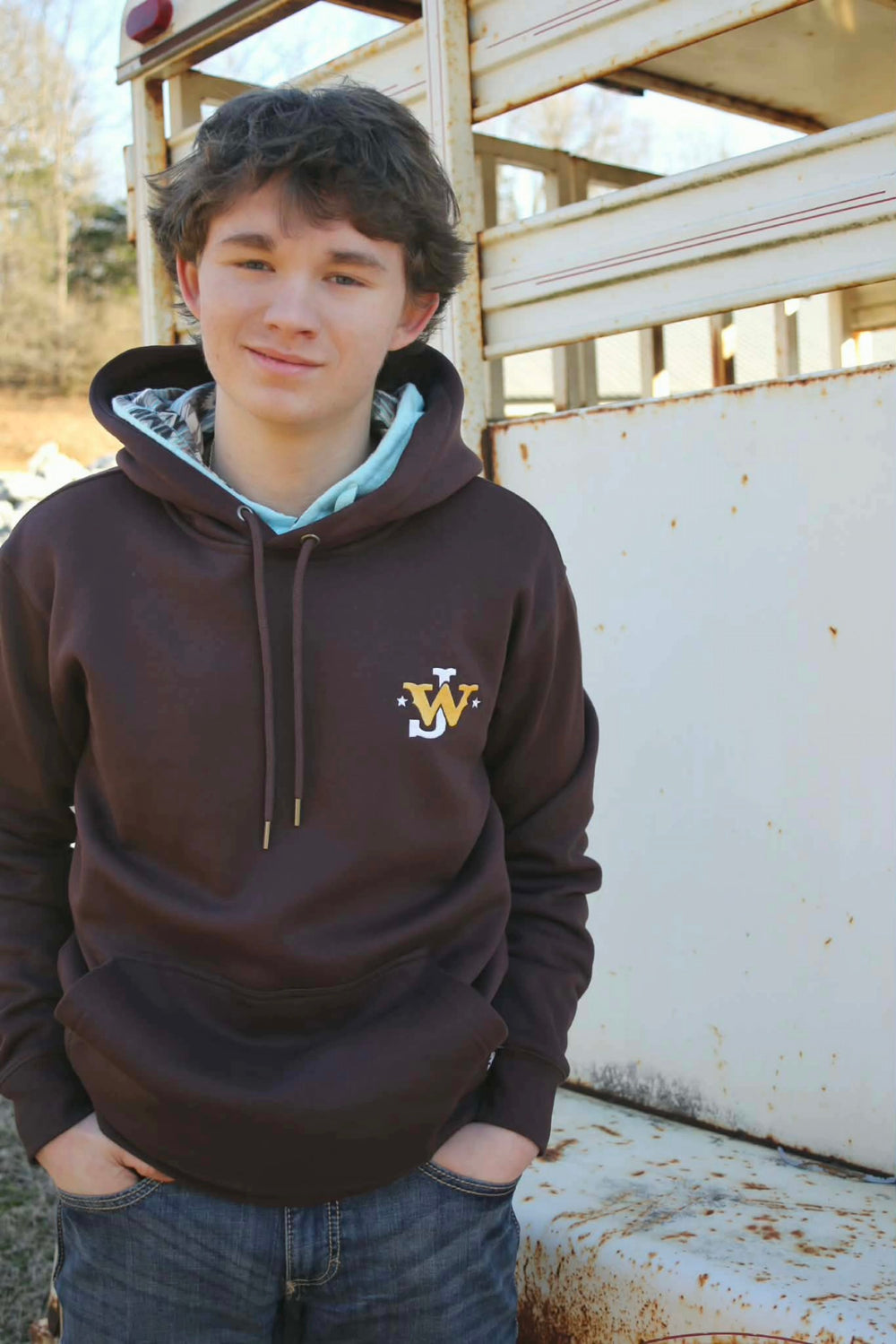 Hooey Men's Hooey JW Cattle Co. Hoodie HH1384BR Hoodie hooey Men's Hooey