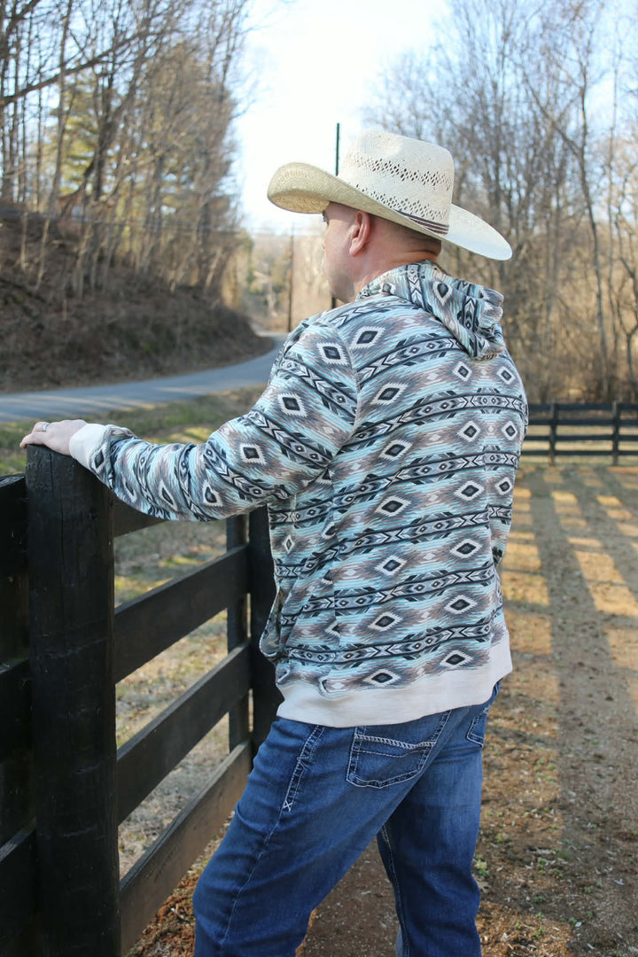 MNS Lightweight Retro Hoodie SANDSHELL SERAPE 10071469 Hoodie ariat ariatmens Men's Ariat