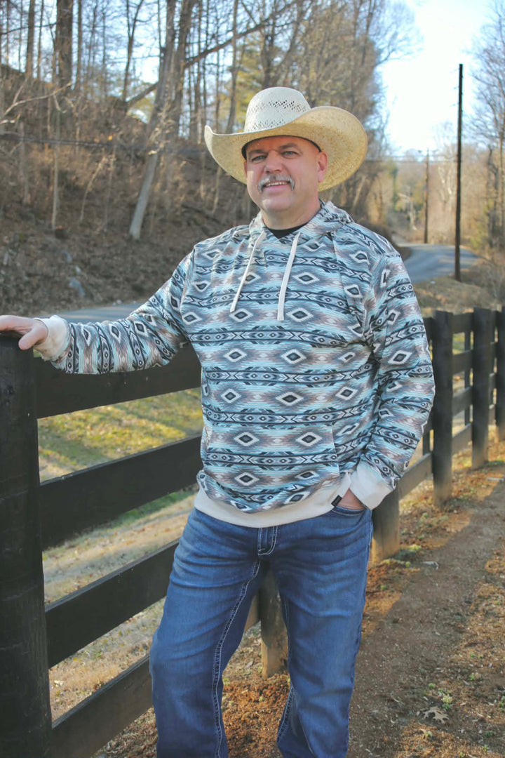 MNS Lightweight Retro Hoodie SANDSHELL SERAPE 10071469 Hoodie ariat ariatmens Men's Ariat