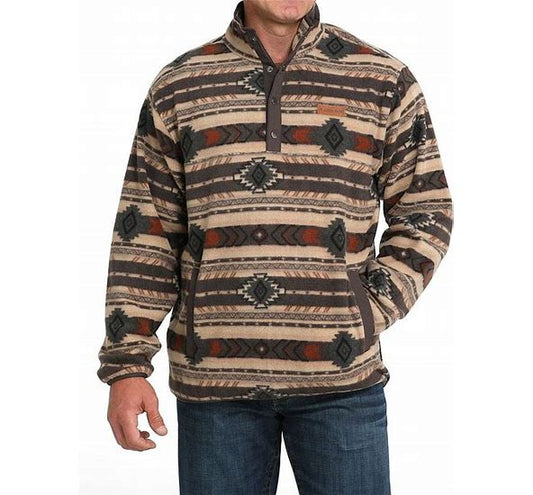 Cinch Men's Southwestern Print 1/4 Snap Pullover - Mwk1514027 Pullover Cinch