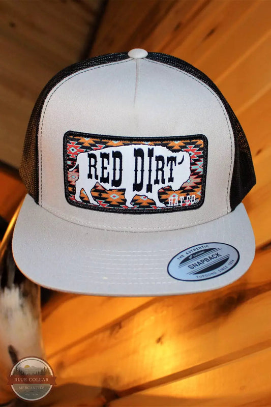 Red Dirt Hat Co. Great White Buffalo Patch Cap Cap Red Dirt