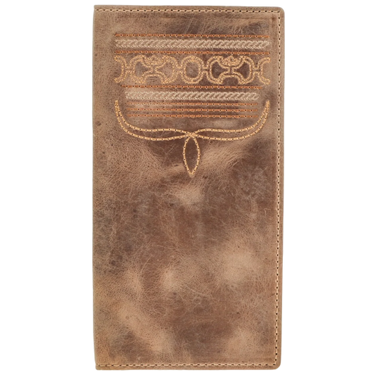 Hooey Men's Dalton Smooth Brown Boot Stitching Rodeo Wallet HW036-BR wallet Hooey