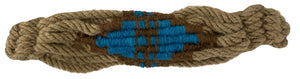 SS-101Mohair Wool Bronc Halter - Tan/Blue