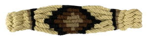 SS-103 Mohair Wool Bronc Halter - Cream/brown