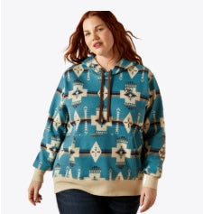 Women's Ariat Logo 2.0 Printed Hoodie Agave Southwest Print - 10062292 Hoodie ariatwomens Ariat