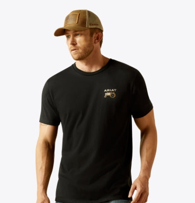 Men's Ariat Gramps Tractor T-Shirt Black - 10062425 T-Shirt 20% off ariat Ariat