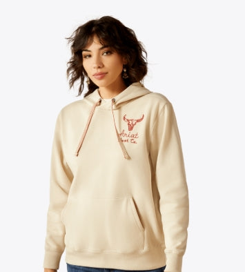 Women's Stitch Hoodie Oyster Grey - 10062310 Hoodie ariatwomens Ariat