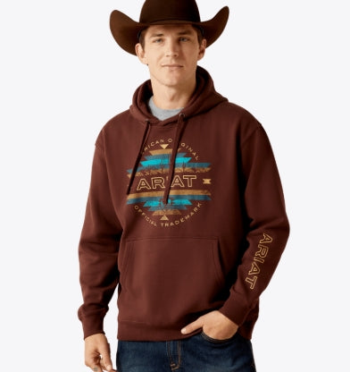 Men's Ariat Carlsbad Canyon Hoodie Brown