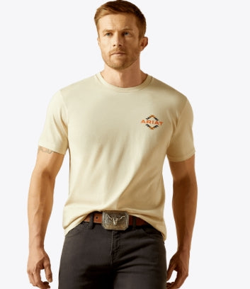 Men's Ariat Tapaz Zapoteco T-Shirt Natural - 10062416 T-Shirt 20% off ariat Ariat