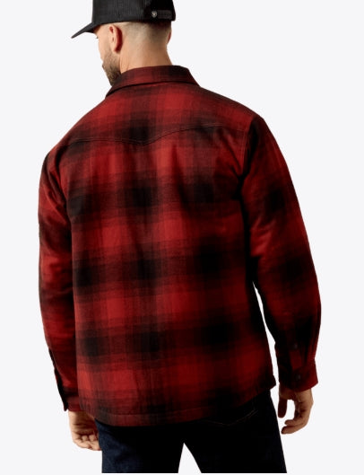 MNS Retro Shirt Jacket BIKING RED BUFFALO PLAID 10079575
