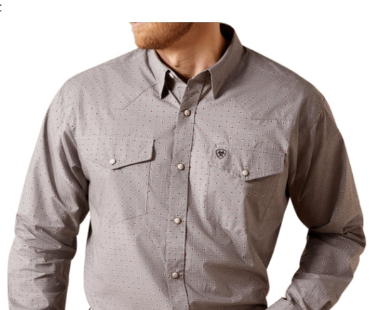 MNS Fred Classic Fit Shirt GREY 10065963 Shirt Ariat