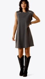 Ariat WMS Jordan Dress CHARCOAL MINERAL WASH 10071642 Dress Ariat