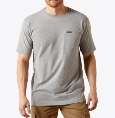 MNS Rebar Cotton Strong Standard Pocket T-Shirt HEATHER GREY 10054517
