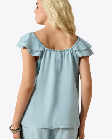 Ariat WMS Lynn Top INDIGO WASH 10071135 Shirt ariat ariatwomens blouse womens Ariat