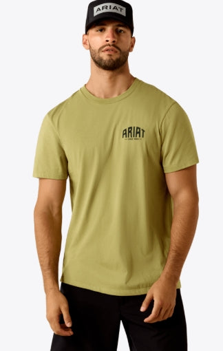 Men's Ariat Horse Without Name Classic Fit T-Shirt in Tent Green
