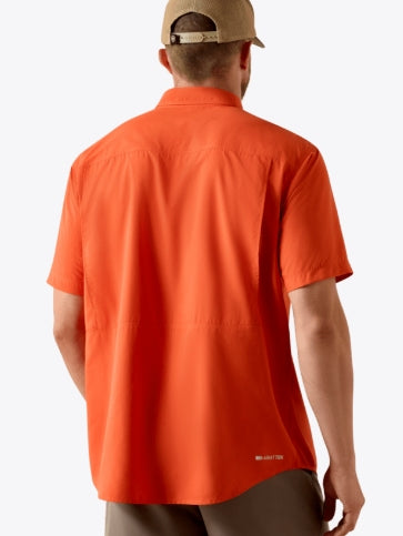 Men's Ariat VentTEK Outbound Classic Fit Shirt in Paprika Red