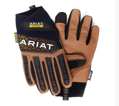 MNS Everyday Impact Work Glove Brown/Black - 10042831 Gloves ariatmens Ariat