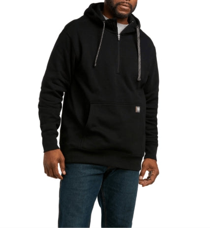 MNS Rebar Workman 1/4 Zip Hoodie BLACK 10037725