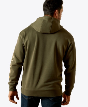 Men's Rebar Graphic Hoodie Grape Leaf/Dried Herb - 10062544 Hoodie ariatmens Ariat