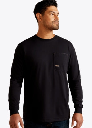 Men's Rebar Workman Born For This T-Shirt Black/USA - 10062773 Shirt ariatmens Ariat