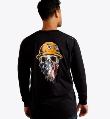 Men's Rebar Workman Born For This T-Shirt Black/USA - 10062773 Shirt ariatmens Ariat