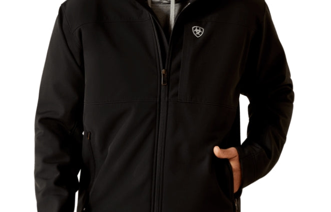 Men's Vernon Softshell Jacket Black 10062596 Coats & Jackets ariatmens Ariat