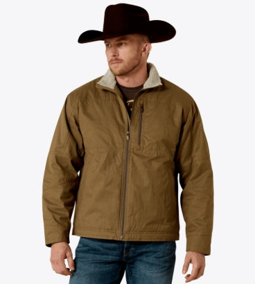 Men's Grizzly Canvas Insulated Jacket Cub - 10028399 Coats & Jackets ariatmens Ariat