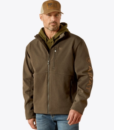 Men's Logo Softshell Jacket Earth Green Heather - 10062584 Coats & Jackets ariatmens Ariat
