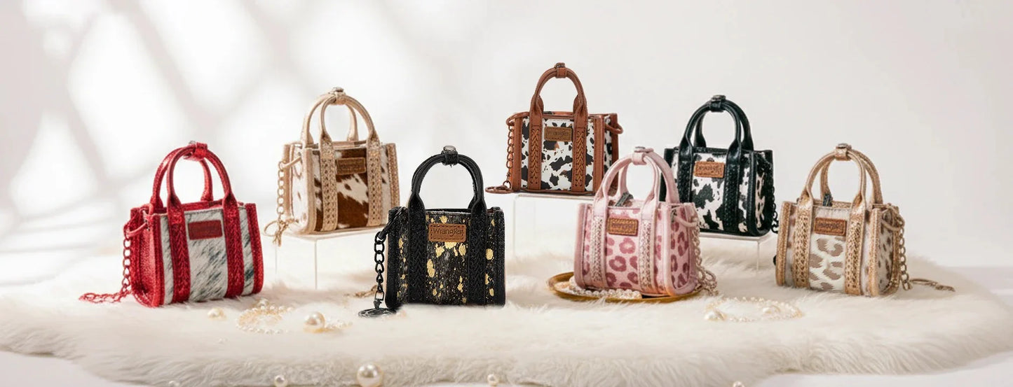 Wrangler Mini Fun Size Tote Bag Charm/Key Chain -Blind Box WRBX-98 Key Chain Montana West