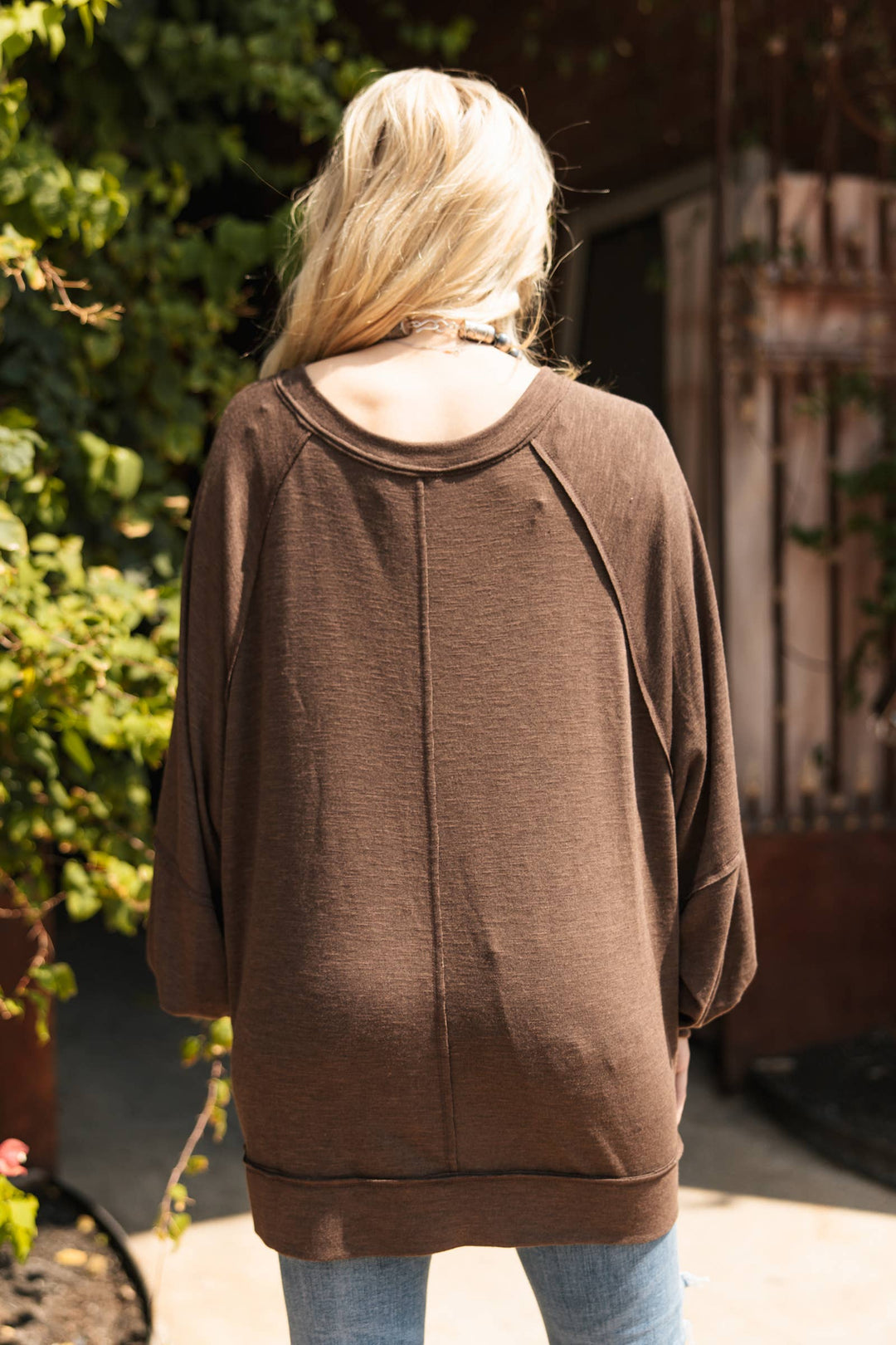 Flowy Split Neck Top Andrée by Unit