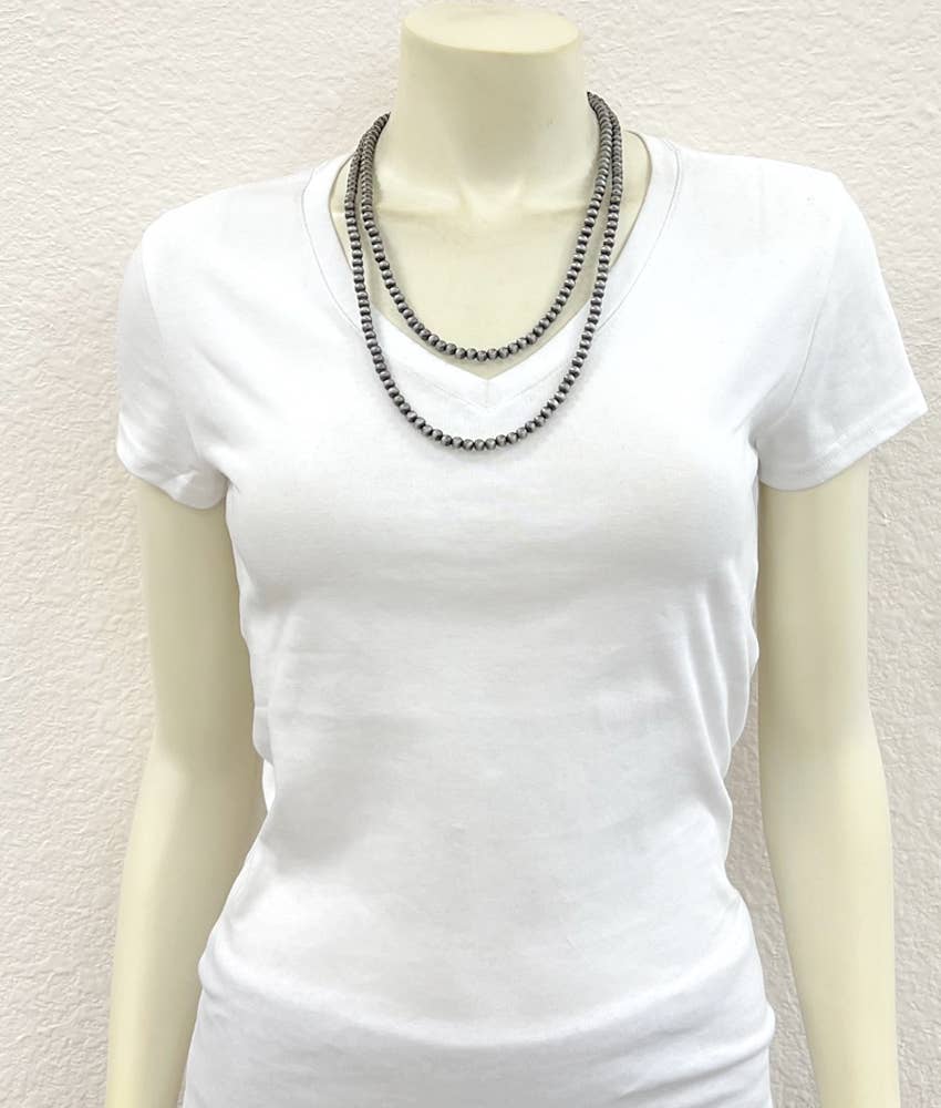 738071, Handmade 24" Navajo Bead Necklace NECKLACE ISAC Trading Inc