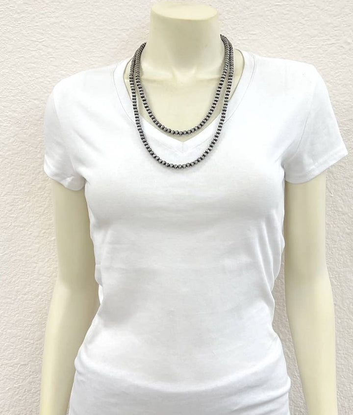 738071, Handmade 24" Navajo Bead Necklace NECKLACE ISAC Trading Inc