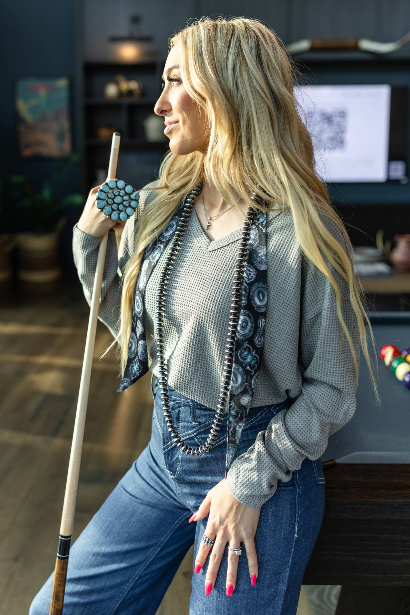 V Neck Thermal Top Andrée by Unit