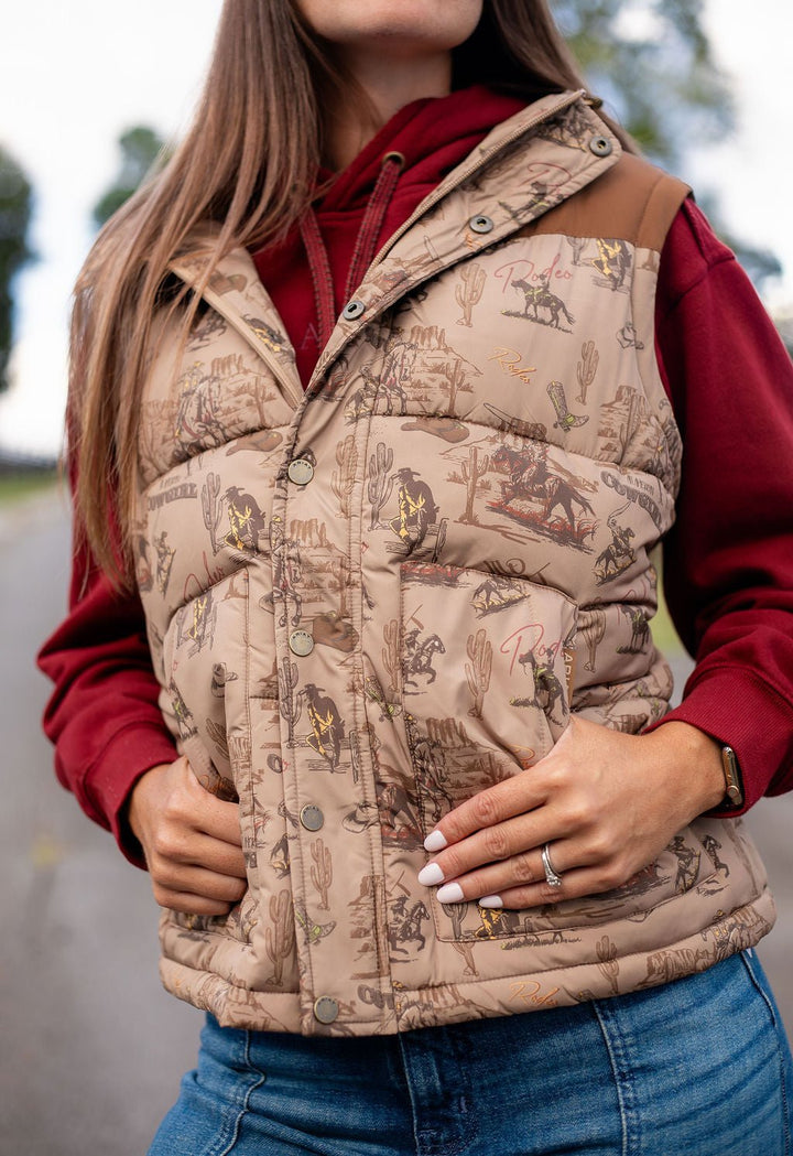 Ariat Frontier Puffer Vest 10079321 &amp; 10079451 - Double C Western SupplyAriat