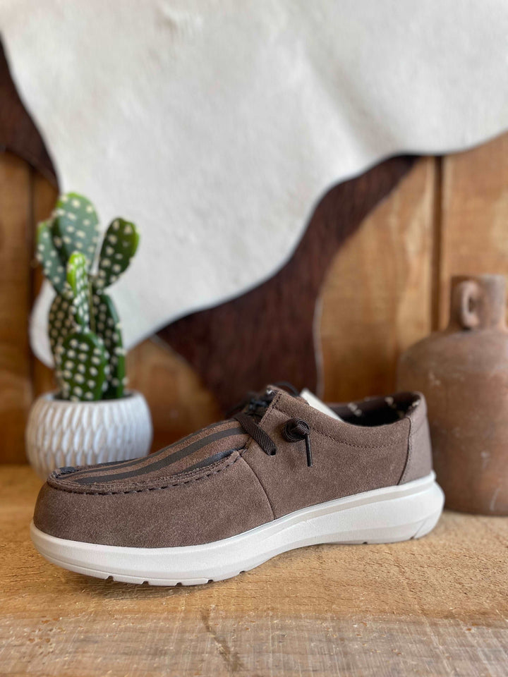 ARIAT HILO BROWN BOMBER SUEDE|AMERICAN FLAG PRINT - Double C Western SupplyAriat