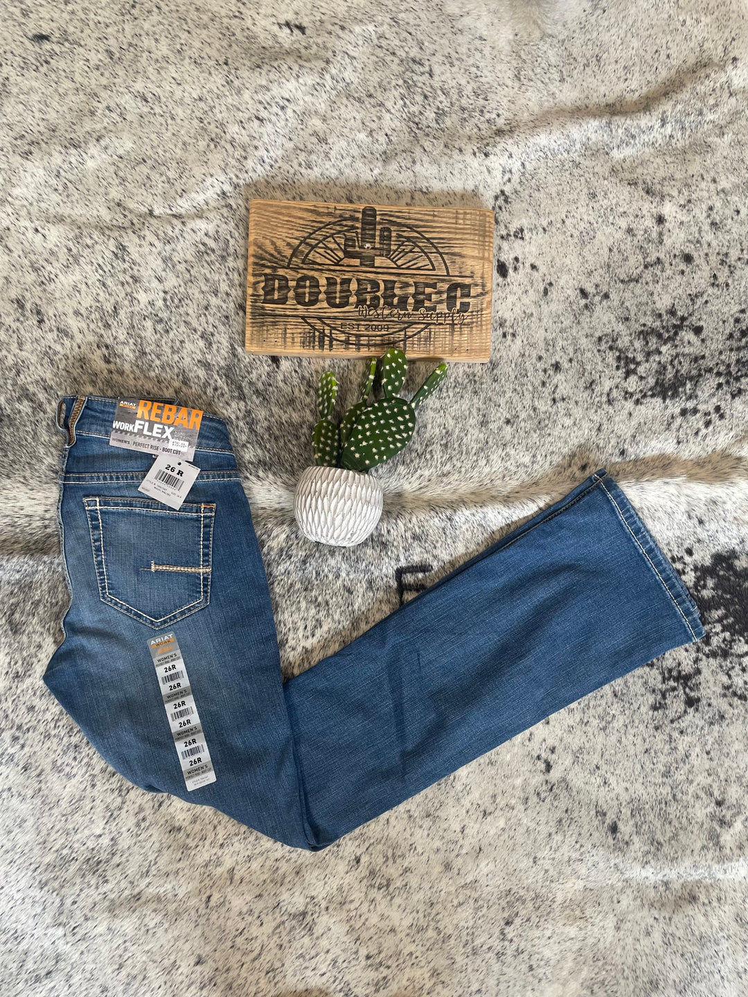 Ariat® Ladies Rebar Riveter Perfect Rise Malibu 10041067 - Double C Western SupplyAriat