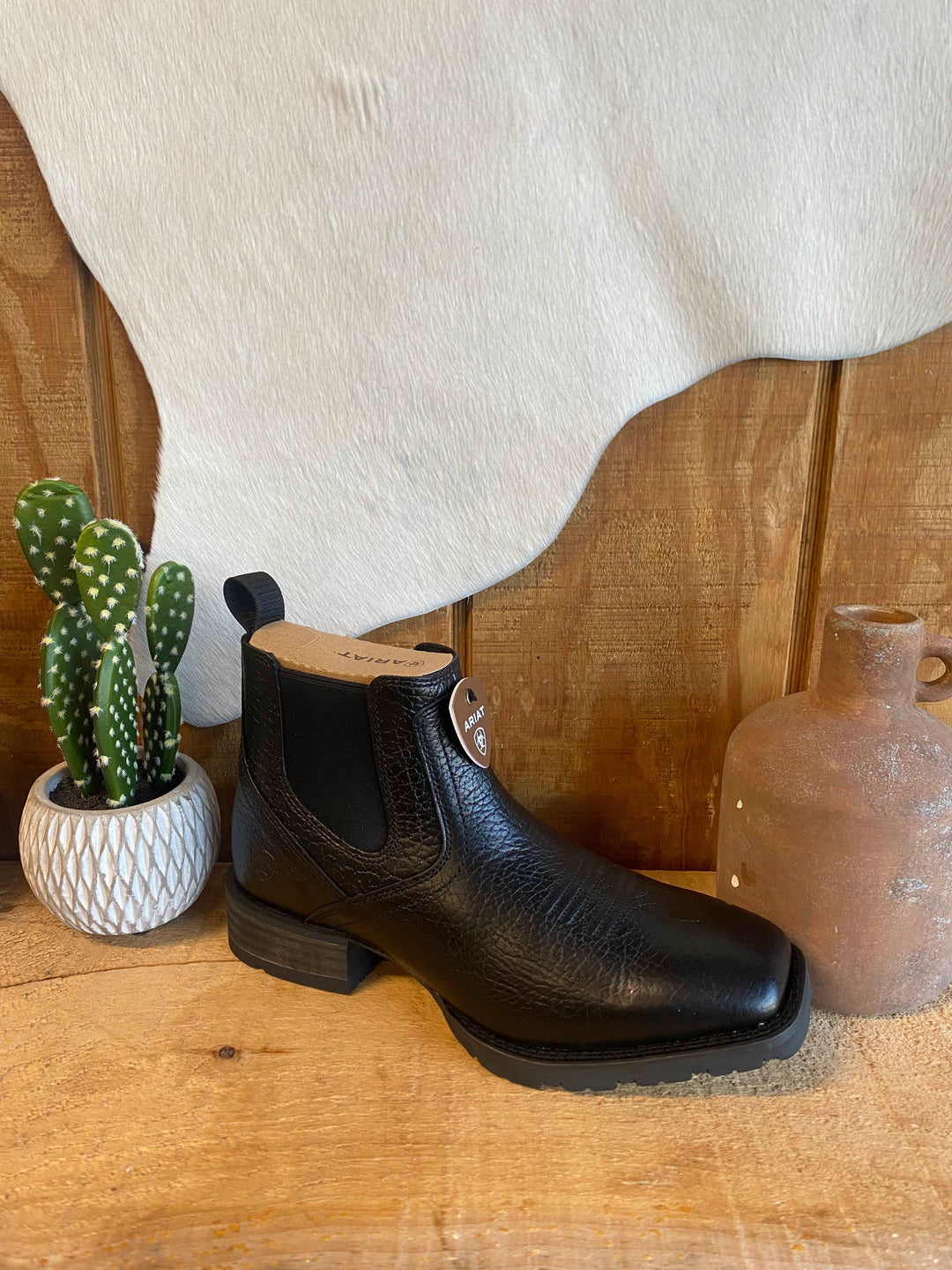 Ariat Men's Hybrid Low Boy in Black Adobe - Double C Western SupplyAriat