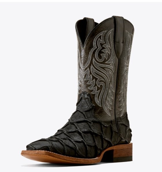 Ariat Men's Riverside Wide Square Toe Cowboy Boot | Black Bass Print | 10080346 - Double C Western SupplyAriat