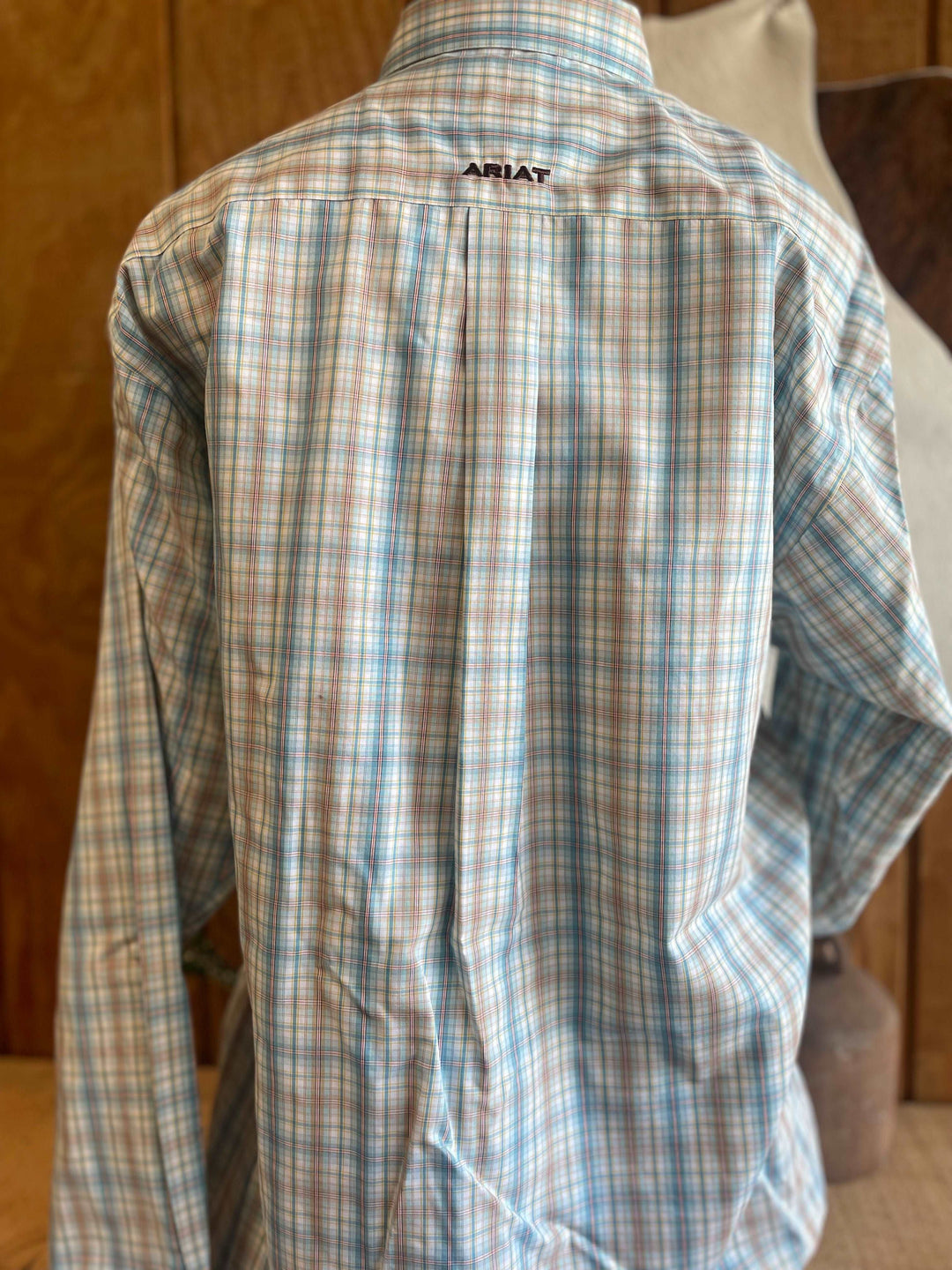 Ariat Mens WF Ivan LS Shirt Blue - Double C Western SupplyAriat